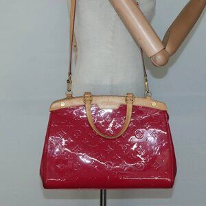 LOUIS VUITTON Vernis Blair MM Hand Bag 2way Rose Andian